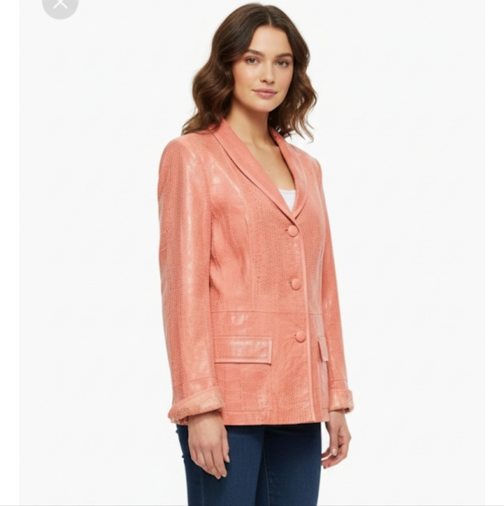 Bradley bayou Embossed leather jacket size L